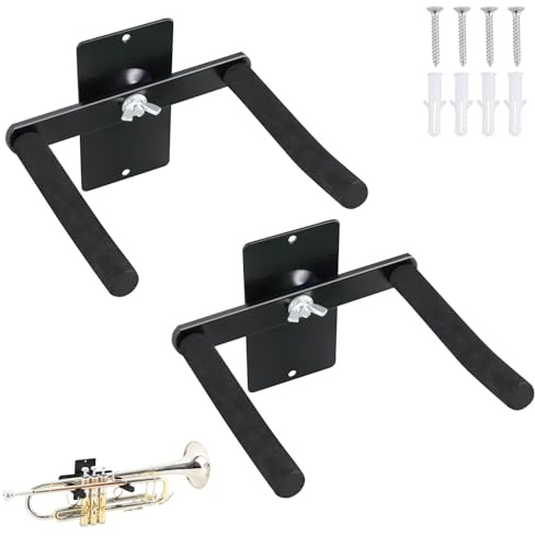 EASTROCK Trumpet Stand,Wall Mount Trumpet,Holder Wall Mounted Instrument 2Pcs
