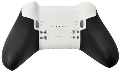 Hzxkqmil Replacement Bottom Shell Cover for Xbox Elite Series 2 Controller | Back Housing Case Bottom Cover Plates Accessories for Xbox One Elite Series 2 and Series 2 Core Controller - White