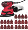 Detail Sander 220W 13000RPM Compact Electric Sander 1.6Amp Power Sanders with Dust Collector, 20PCS Sanderpapers, Transparent Dust Box, for Tight Spaces Woodworking, Home Decoration & DIY