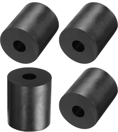 QUARKZMAN Espaciadores de Goma 30mm OD 10mm ID 35mm Altura 4pcs | Espaciador Redondo Antivibración Arandelas Gruesas para Accesorios de Hogar y Coche