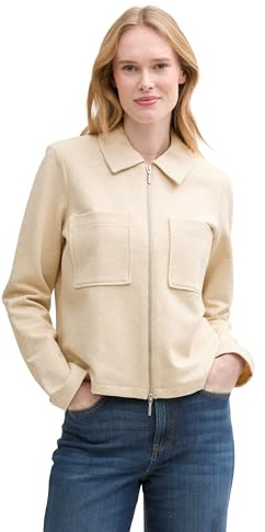 TOM TAILOR Blazer da Donna, 35541 Summer Beige Melange, XXXL