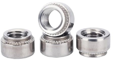 10/20 Stück M2 M2.5 M3 M4 M5 M6 304 Edelstahl CLS Einpressmutter Presseinsatz Nietmutter Nutsert Rivnut Slab 0.8-3.2mm(M6-2 slab 2.3mm 10pc)