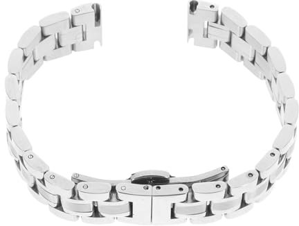 ANDRESLAD Edelstahl-uhrenarmband Mit Verschluss Silbernes Ersatz-uhrenarmband Modisches Und Klassisches Uhrenband Für Mann Und Frau