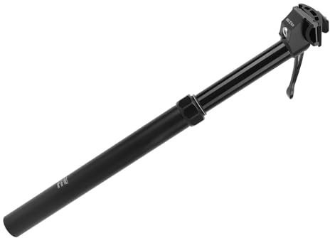 Hydraulische Sattelstütze für Fahrräder, Handgesteuerte Sattelstütze aus Aluminium, Bequeme Einstellung, Verstellbarer , Verriegelungssystem, Dichtungsdesign für