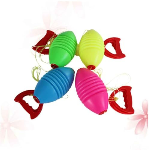 TOYANDONA 4stücke Teiliges Bunter Interaktiver Doppelspieler Fitness Handbälle Für Junge Mädchen Ab Jahren Robustes Material Fördert Motorik Und Spielerisches Training Im Familien Freundeskr