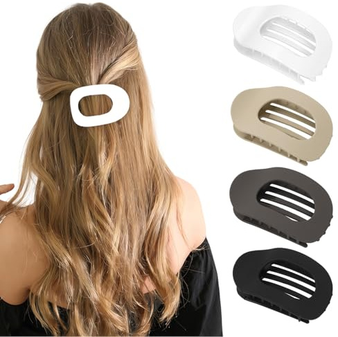 Macaron Pince Cheveux Femme,pour Cheveux Épais & Fins, Élégantes Hair Clip pour Tous les Jours, Sport, Conduite
