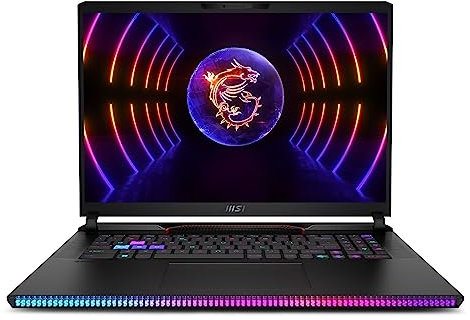 MSI Raider GE78HX 17 Laptop | Intel Core i9-13980HX | 32GB RAM | 2TB SSD | Nvidia GeForce RTX 4090 16GB | Quad HD+ 240Hz Display | Per Key RGB | Windows 11 Home | Black