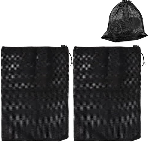 RANYAKE 2PCS Pond Pump Bag,Pond Pump Filter Bag,Pum-p Barrier Bags,Nylon Mesh Bags for Large Pumps,Filter Mesh Bag-s with Drawstring,Home Style Pu-mp Filt-er Accessories,For Ponds,Gardens(45 * 45cm)