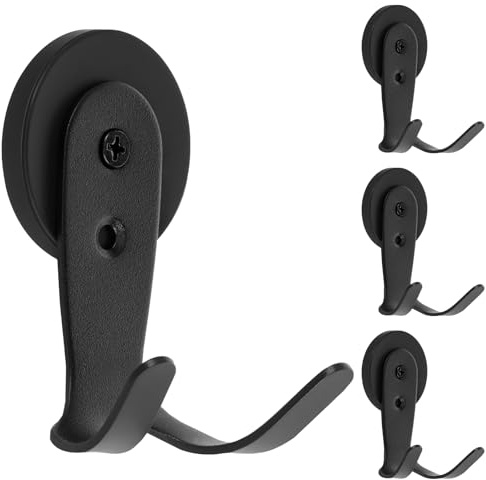 Eyoulife 4 Stück Magnethaken Extra Stark Magnetische Haken Magnet Haken Extra Stark für Grills Küchen Kühlschränke Werkzeugkästen Eisentüren Büros Cafés