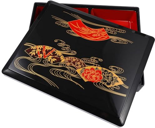 TOYANDONA Boîte Lunch Bento Japonaise Moyen Format Sans Odeur avec Compartiments Séparés pour Repas Variés Plateau Sushi Portable pour Bureau et Pique-