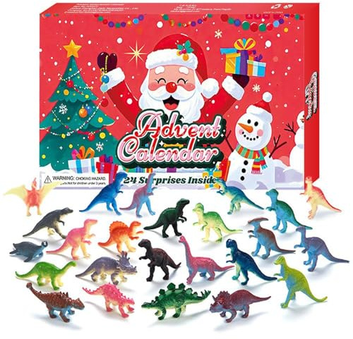 Calendario Avvento Con Figure Di Dinosauri Collezionabile Per Le Feste