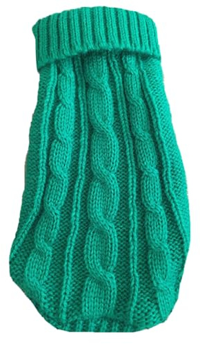 Generisch 2026 Extra Small Knitted Jumper for Chihuahuas, Teacup Cats, Suitable for Little Girls Boys, Winter, Puppies Cats, Length 26 cm (Size No. 10) (B, 26 x 18 x 1 cm)