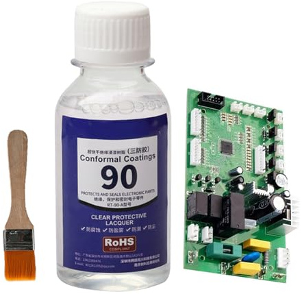 Leiterplatten Schutzlack Klar – 100ml Wasserdichte Versiegelung zum Vergiessen, Schnelltrocknende isolierende Beschichtung für PCB | Transparente Schutzlackierung für elektronische Bauteile und Anschl