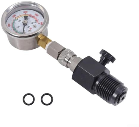 Calibro DIN ARA G5/8-14 filettatura con marcature grandi e doppie scale per letture chiare 400 bar 6000 psi sott'acqua