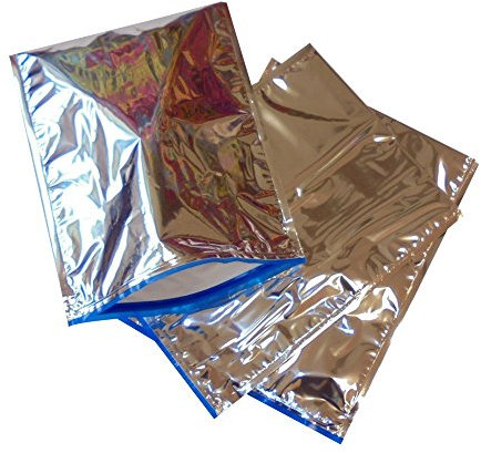 POLOPLAST PZ 10 Busta Termica CM 31 X 40 Colore Argento Sacchetto RICHIUDIBILE per Trasporto Alimenti CONGELATI