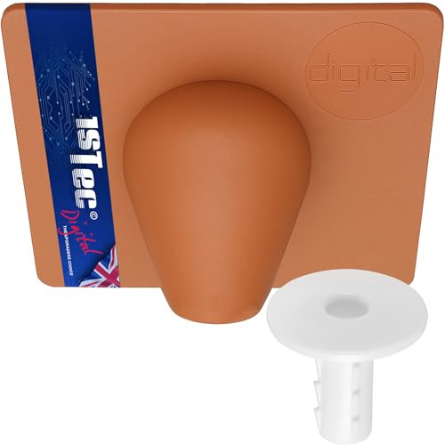 1STec Brick Brown External Drill Damage Weather Shield Cover + Internal Hole Tidy Cable Bush Kit for up to 7mm Coaxial TV Alarm/Telephone Wire RG59 Coax CCTV Low Voltage Garden Lights & Power Leads