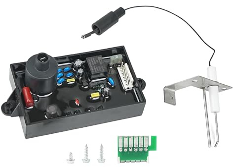 Lrichy 𝗡𝗲𝘄 𝙐𝙥𝙜𝙧𝙖𝙙𝙚𝙙 91367 91504 RV Water Heaters Part Ignition Control Circuit Board with Spark & Sensor Electrode for Atwood/Dometic (Gas Only) Water Heaters, GCH6-4E/6E/7E, 93257 93307