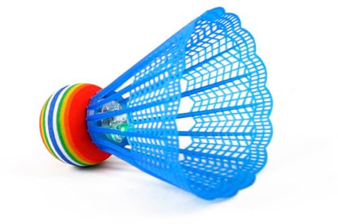 Happyyami Led Nylon Badminton Federbälle 4 Stück Leuchtend Robustes Design Für Indoor Und Outdoor Anfänger Familienspiele