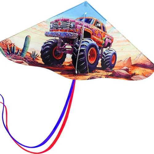 HENGDA KITE Painting Series Delta Kite,for Kids and Adults,Easy to Fly,Excellent Fabric and Structure Design,The Pictures are Beautiful in high Definition,Suitable for Beginners(41x21) in, pink