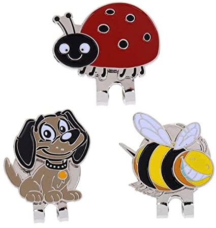 Jorzer Golfmarker Hat Clip Ball Marker Hut Clip 3X Hut Clip und Golfball Marker Starker Golfzubehör Golfer Geschenkballmarkierungen zum Putschen