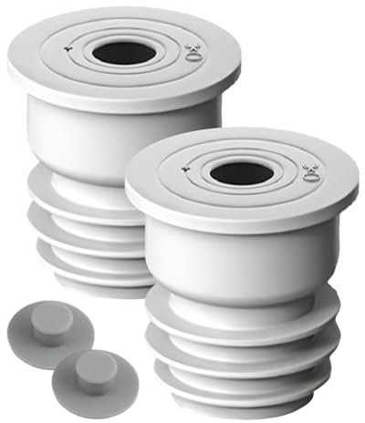Lot de 2 joints de vidange pour machine à laver, joint de tuyau d'évacuation des eaux usées, bouchon de vidange de sol, joint d'étanchéité pour machine à laver, joint d'étanchéité pour tuyau de