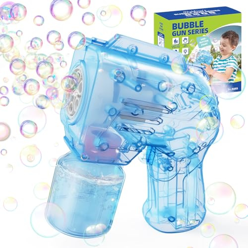 Automatisk tvålbubbelmaskin, såpbubbelleksaker för barn (Blå)