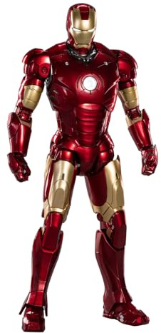 ZD Toys Iron Man Mark 3 Collectible Figurine, 14 Interchangeable Parts, High Quality Collectibles, Durable PVC Material, Ages 15+
