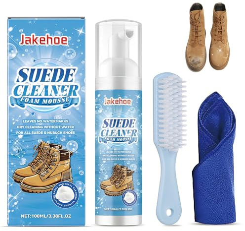 Znnhnn Sneaker Reiniger,Sneaker Cleaner,Sneaker Reinigungsset mit Bürste,Handtuch und Schwamm,Sneaker Reiniger Weiß,Schuhreiniger Schaum zum Entfernen von Flecken und Schmutz,100 ml