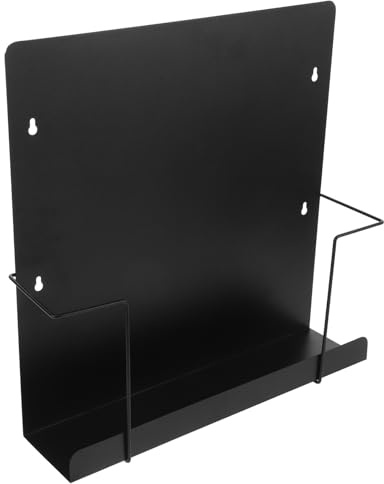 VILLCASE Scaffale Metallo Componibile da Parete per Vinili e CD Organizer Salvaspazio in Acciaio Robusto Mensola Porta Dischi con Elevata Capacità di Carico Design Minimalista per
