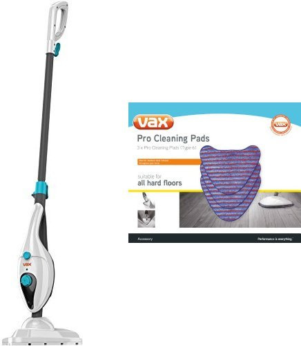 Vax S85-CM Steam Clean Multifunction Steam Mop & Vax Genuine Pro Cleaning Pads