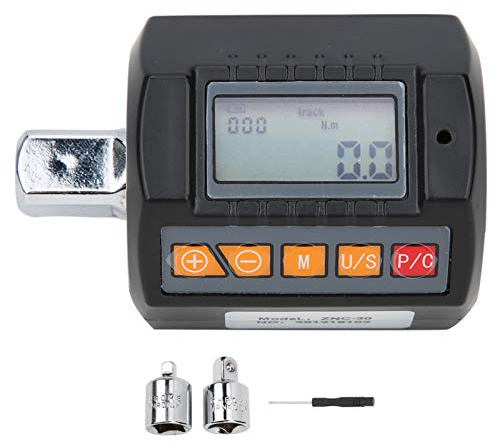 Digitaler Drehmomentschlüssel mit Ton- und Lichtalarm und Hintergrundbeleuchtungsfunktion, 4 Arten von Torsionseinheiten, 3 Arbeitsmodi, Torsionsmesser, 3-30N.M | Torsionsmesser, digitale Anzeige, Ratsche, für Autowerkstatt und Maschinenwartung, inkl. 1/4 und 3/8 Adapter