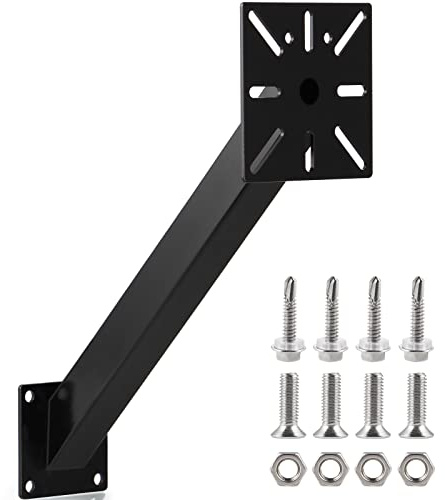 MOLIGOU Keypad Mounting Post Bracket, Universal Gooseneck Keypad Pedestal for Automatic Gate Opener Systems
