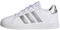 adidas Unisex - Bambini e ragazzi Grand Court Lifestyle Tennis Lace-Up Shoes, White Matte Silver Matte Silver, 37 1/3 EU
