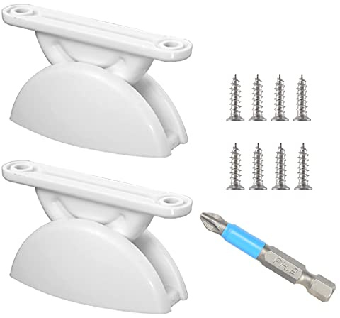 Türfeststeller Wohnwagen Türhalter, 2 Stück Türhalter Türstopper mit Elektrische Bohrer, Weiß Türfeststeller Wohnwagen Wohnmobil Zubehör für Wohnwagen Wohnmobil Boot