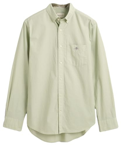 GANT Reg Poplin skjorta för män, milky matcha, XL