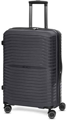 Stratic Check-in Koffer für Damen und Herren | mittelgroßer Trolley 44 x 27 x 66 cm aus hochwertigem, leichtem Polypropylen Material | Erweiterbar & Teleskopgriff| Shine Serie