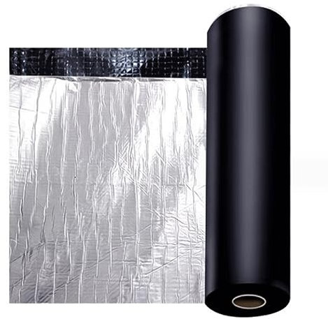 Schuppen Dachpappe Selbstklebend, Gartenhäuser Dachabdichtung Bitumen, Selbstklebende Dachfolie Dachbahn, Dachfolie Aluminium Selbstklebende Folie, für Schuppen, Carports und Mehr (Size : 1x5m)
