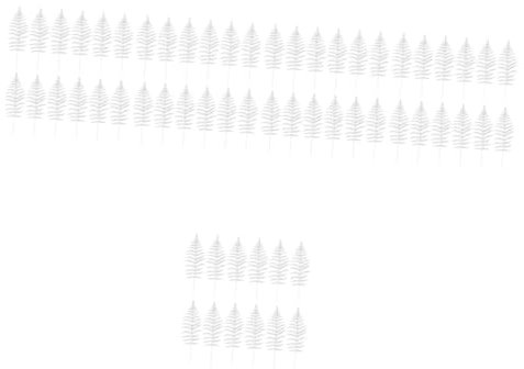 ABOOFAN 60 STK Artificial Pine Branches Book Shelves Buch ständer Farnstrauch Weihnachten Weihnachtsdekorationen Wohnkultur Simulationsanlagen Weihnachtskranz Picks draussen falsches Blatt