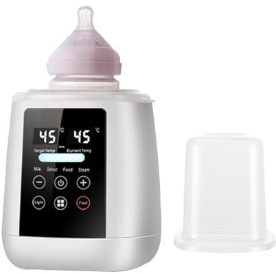 Flaschenwärmer Baby, Schnelle Erwärmung, Auftauen und Warmhalten, Dampf-Sterilisator, LCD-Display, Timer, Temperaturregelung, Automatische Abschaltung, BPA-frei, Für Muttermilch Babynahrung