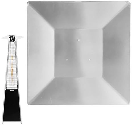 Pyramiden-Terrassenheizer, Ersatz-Terrassenheizung, Reflektor-Schild, 4-seitige Außenheizung, oben mit 3 vorgebohrten Löchern zur effektiven Verteilung der Heizung