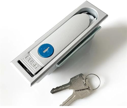 Kommunikationsschalter Glasfaserschalter Netzwerkschaltschrank Mechanisches Schloss Flugzeugschloss Schaltkasten Geräteschrankschloss 1St(Aluminium alloy)