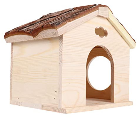 Happyyami 1stück Squirrel Guinea Pig Cabin Komfortable Unterkunft Für Meerschweinchen Chinchillas Und Kleine Haustiere Leicht Zu Reinigen Und Für Tägliches Und Schlafen Braun Khaki