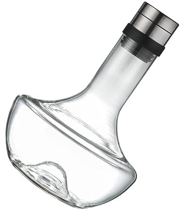 Hoement Wein Decanter Aus Glas Schnelle Weinkaraffe Transparente Glaskaraffe Für Haushalt Und Partys Dekantierer Für Rotwein Und Andere Getränke