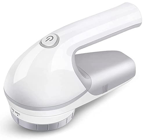MQPALZKD Eliminador de Pelusas eléctrico, recortador de Bolas de Pelo, recortador de suéteres con Cepillo pequeño en el Interior(Gray+White)