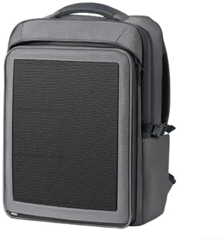 Sac à dos à énergie solaire, chargeur de sac à dos solaire, 30 W, avec fermetures éclair étanches, double panneaux solaires, pour camping, montagne