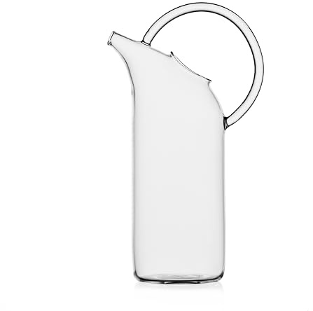 Ichendorf Milano Brocca, Collezione Alambicco, 120 cl, H28 cm, Trasparente, Vetro Borosilicato, Modellato a Lume