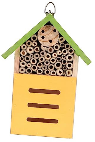 IWOWHERO Insektenhaus Aus Naturmaterial Schmetterlingshaus Bienenhotel Für Garten Naturlebensraum Outdoor Hotel Für Marienkäfer Und Bienen