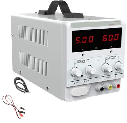 Fuente de alimentación regulada Lineal de 30 V y 10 A Fuente de alimentación CC Digital Ajustable conmutada for Laboratorio Reparación de teléfonos portátiles Alta Estabilidad