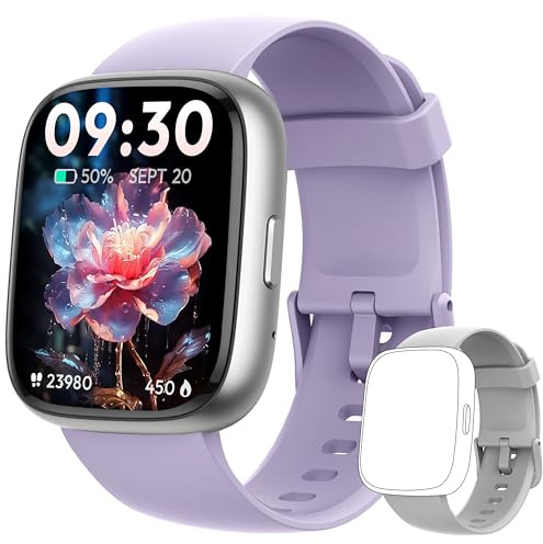 Smart Watch for Women Men Android & iPhone [2 Bands, 44mm case], Alexa Built-in, 1.83 Smartwatch Make/Answer Call, HR SpO2 Sleep Stress Monitor Fitness Tracker, IP68 Waterproof Step Counter Watch