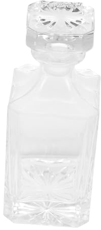 ARTSEWPLY Carafe à Whisky Verre Imitation Cristal Mat Décanteur Vide Décoratif pour Stable Antidérapant Usage Domestique et Cadeau